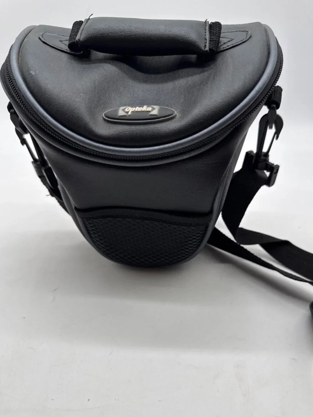 Opteka Black Compact Camera Case With Adjustable Strap Zipper Closure & Mesh Poc